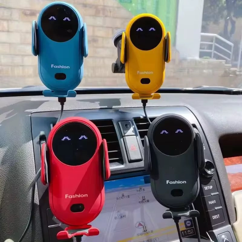 Support Voiture Intelligent avec Charge Sans Fil Rapide 15W